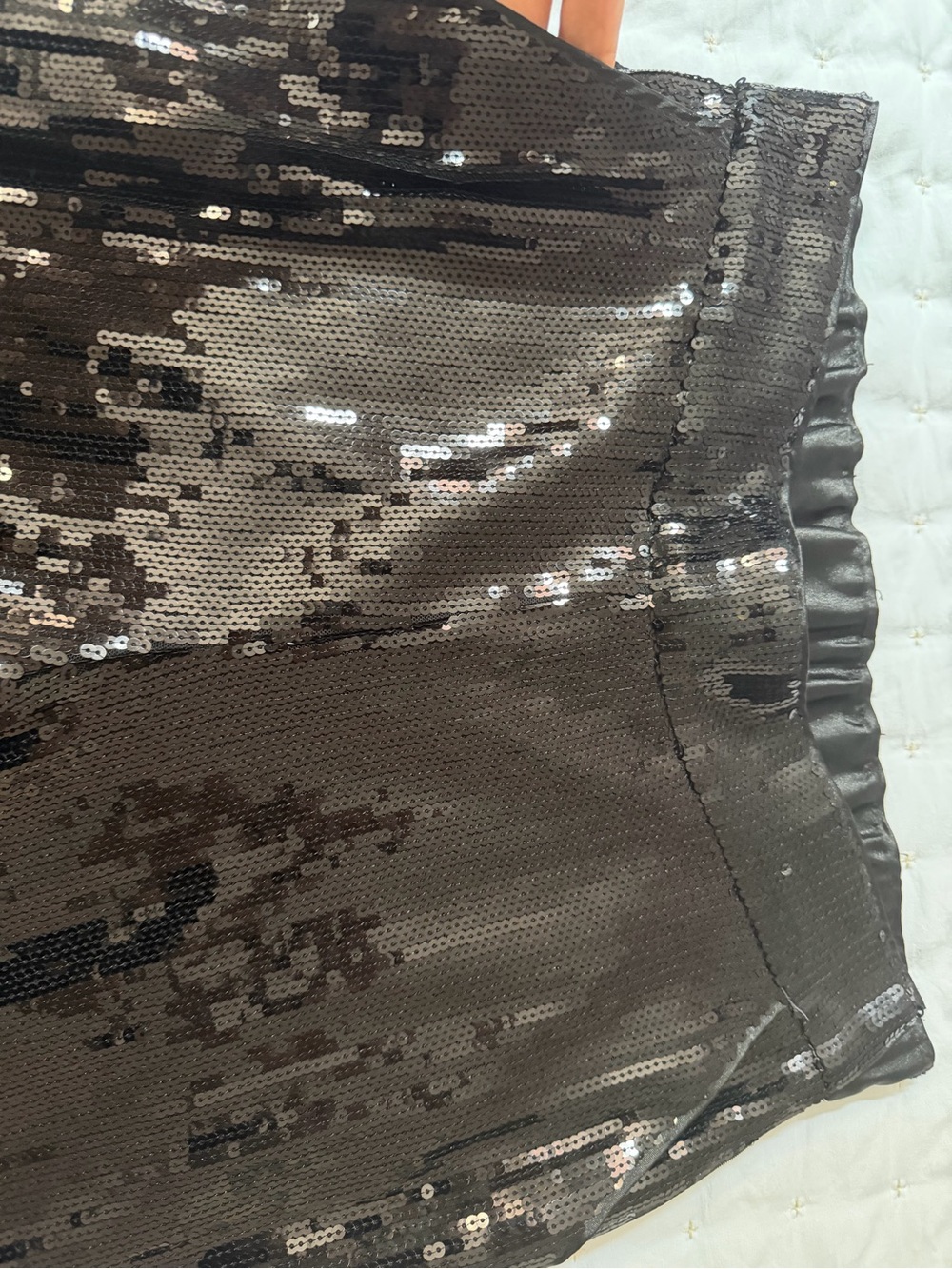INC International Concepts Black Sequin Straight Leg Pants